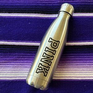 PINK Victoria's Secret Metallic Water Bottle
